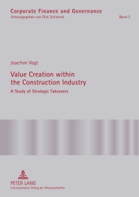 Cover image: Value Creation within the Construction Industry 1st edition 9783631602515