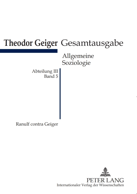 Cover image for book Ranulf contra Geiger