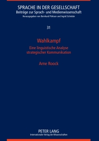 Cover image: Wahlkampf 1st edition 9783631617960