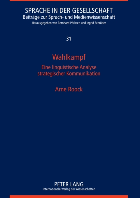 Cover image for book Wahlkampf