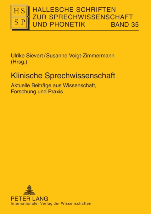 Cover image for book Klinische Sprechwissenschaft