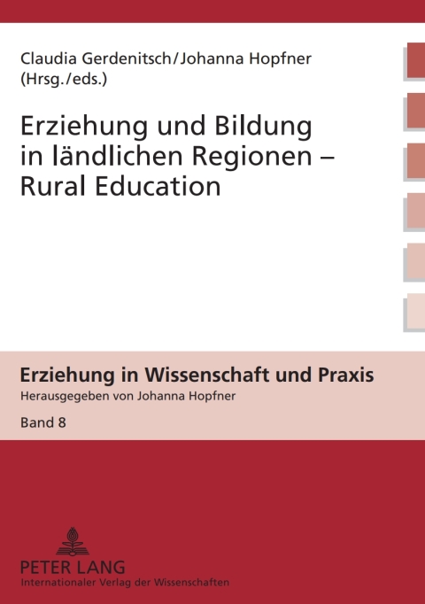 Cover image for book Erziehung und Bildung in laendlichen Regionen- Rural Education