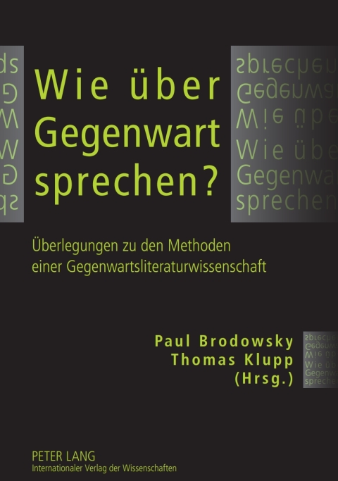 Cover image for book Wie ueber Gegenwart sprechen?