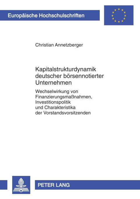 Cover image for book Kapitalstrukturdynamik deutscher boersennotierter Unternehmen
