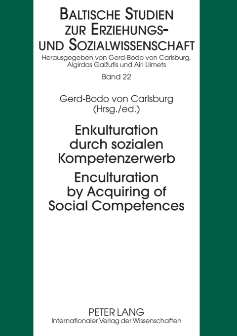 Cover image for book Enkulturation durch sozialen Kompetenzerwerb- Enculturation by Acquiring of Social Competences