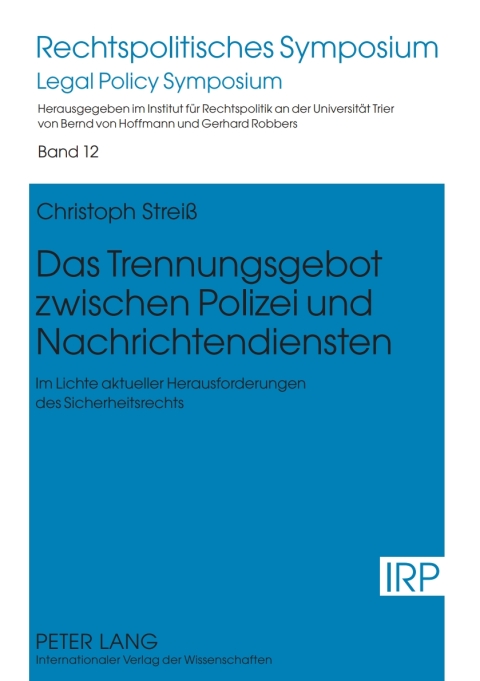 Cover image for book Das Trennungsgebot zwischen Polizei und Nachrichtendiensten