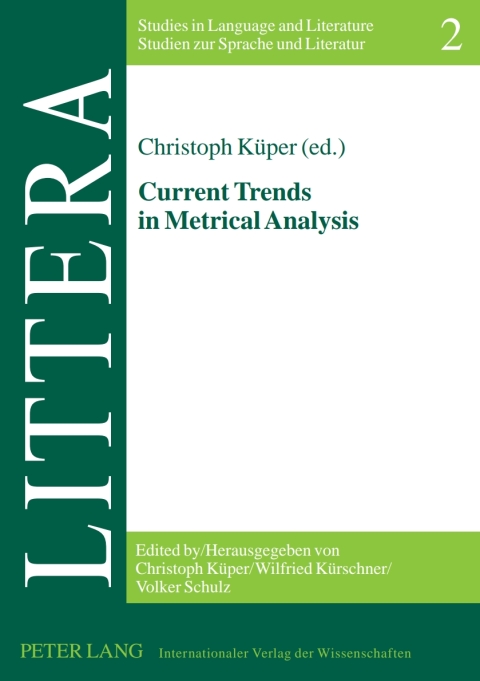 Cover image for book Current Trends in Metrical Analysis