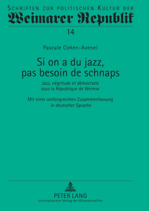 Cover image for book Si on a du jazz, pas besoin de schnaps