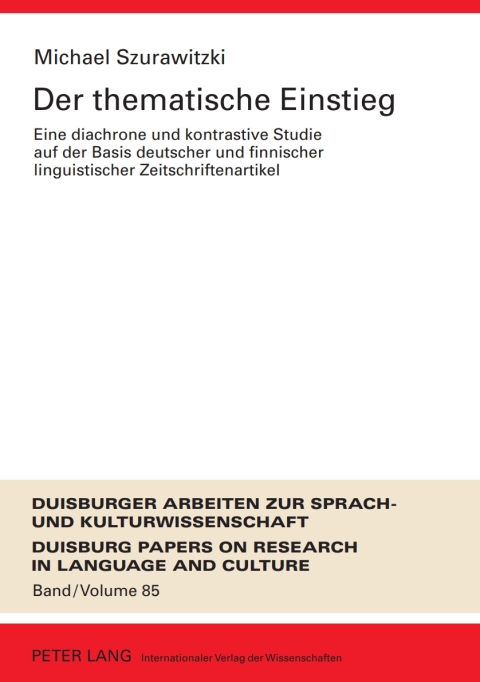 Cover image for book Der thematische Einstieg
