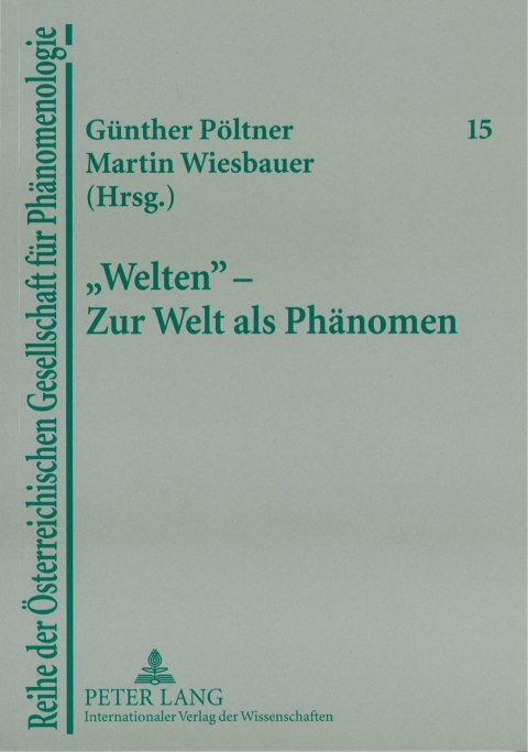 Cover image for book «Welten» – Zur Welt als Phaenomen