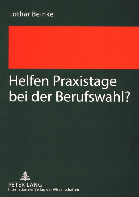 Cover image for book Helfen Praxistage bei der Berufswahl?