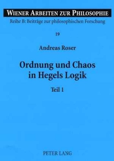Cover image for book Ordnung und Chaos in Hegels Logik