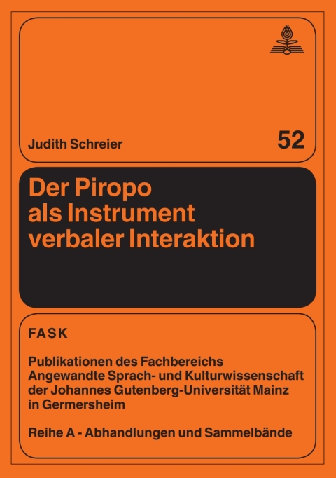 Cover image for book Der Piropo als Instrument verbaler Interaktion