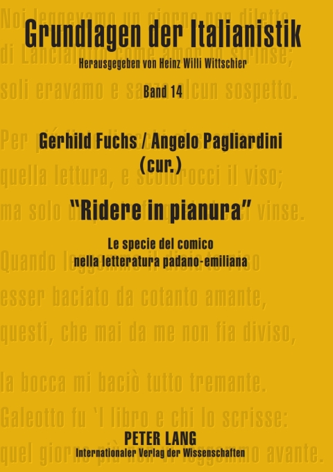 Cover image for book «Ridere in pianura»