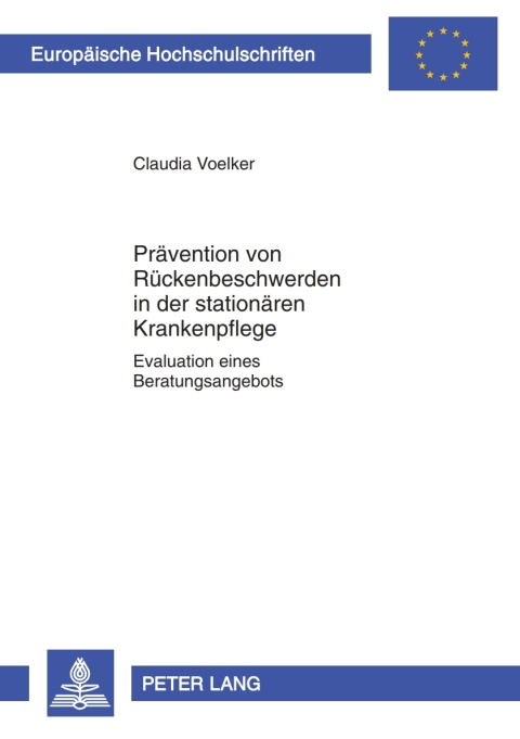 Cover image for book Praevention von Rueckenbeschwerden in der stationaeren Krankenpflege