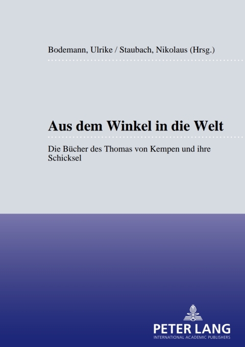 Cover image for book Aus dem Winkel in die Welt