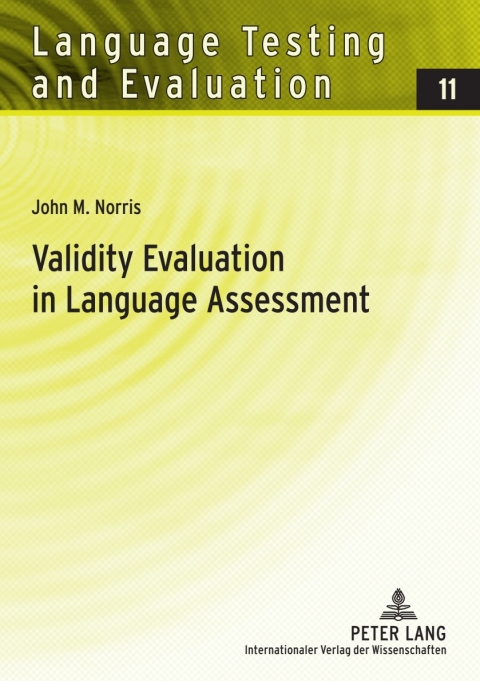 Cover image for book Validity Evaluation in Language Assessment