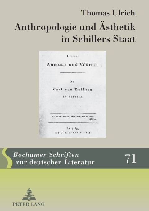 Cover image for book Anthropologie und Aesthetik in Schillers Staat