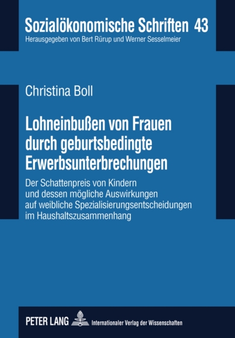 Cover image for book Lohneinbußen von Frauen durch geburtsbedingte Erwerbsunterbrechungen