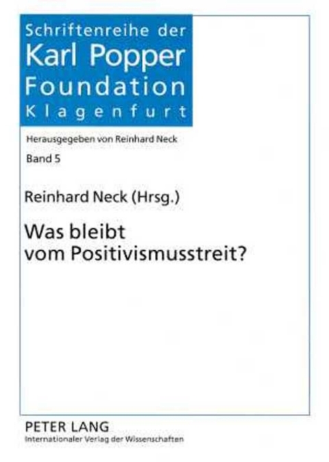 Cover image for book Was bleibt vom Positivismusstreit?