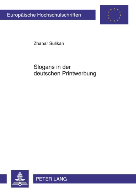 Cover image for book Slogans in der deutschen Printwerbung