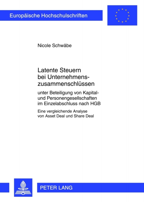 Cover image for book Latente Steuern bei Unternehmenszusammenschluessen