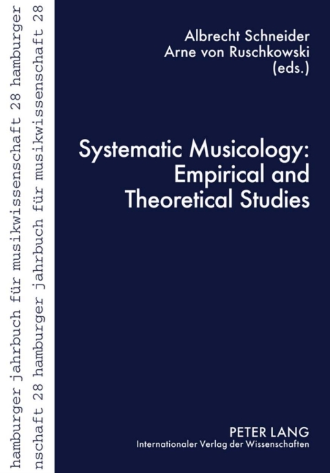 Cover image for book Systematic Musicology: Empirical and Theoretical Studies
