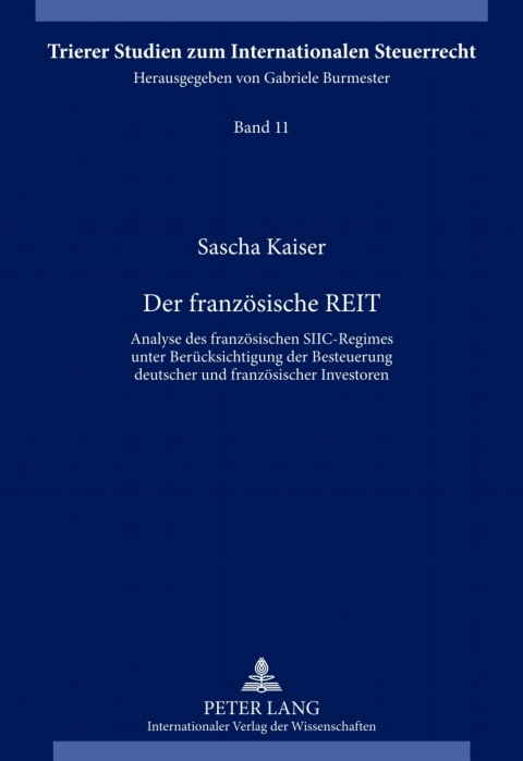 Cover image for book Der franzoesische REIT