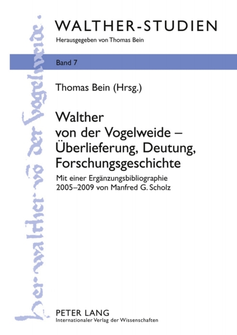 Cover image for book Walther von der Vogelweide – Ueberlieferung, Deutung, Forschungsgeschichte