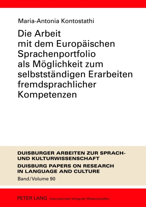 Cover image for book Die Arbeit mit dem Europaeischen Sprachenportfolio als Moeglichkeit zum selbststaendigen Erarbeiten fremdsprachlicher Kompetenzen