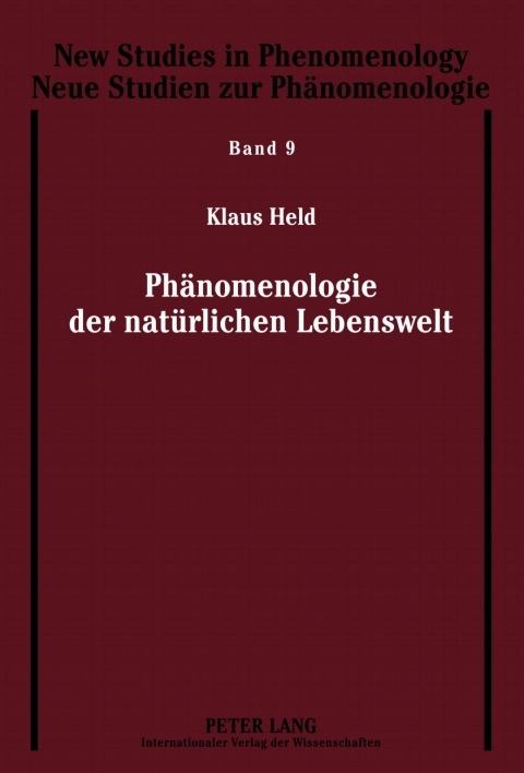 Cover image for book Phaenomenologie der natuerlichen Lebenswelt