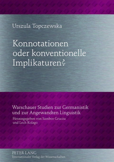 Cover image for book Konnotationen oder konventionelle Implikaturen?