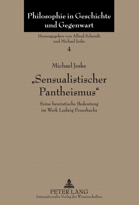 Cover image for book «Sensualistischer Pantheismus»