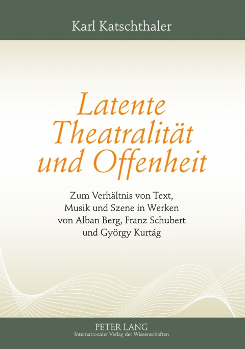 Cover image for book Latente Theatralitaet und Offenheit
