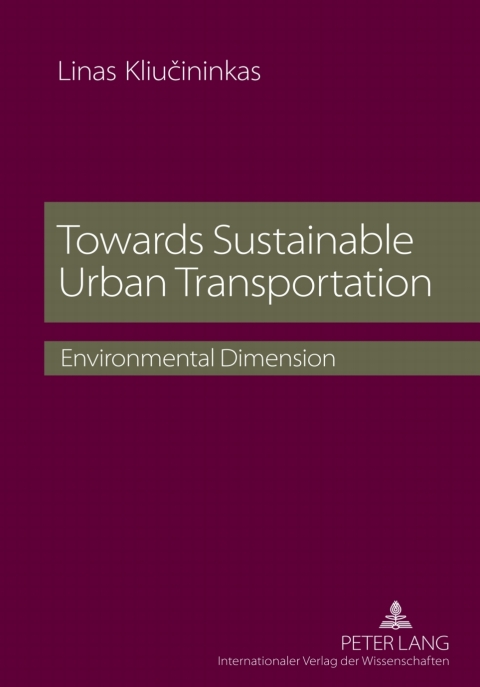 Cover image for book Towards Sustainable Urban Transportation