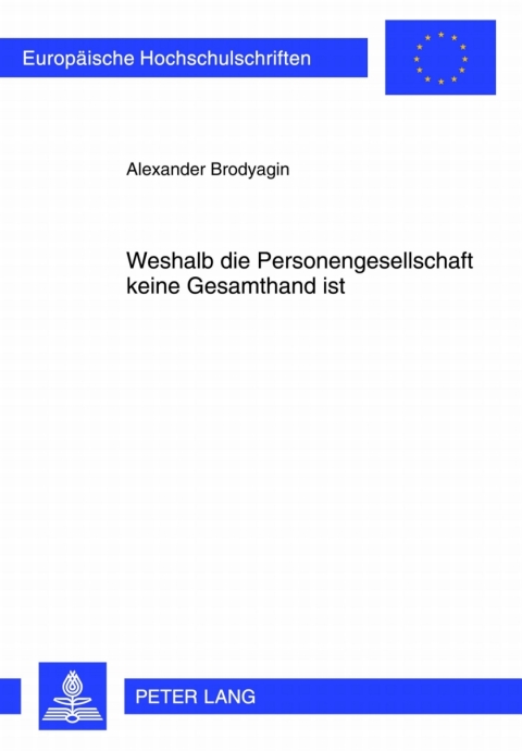 Cover image for book Weshalb die Personengesellschaft keine Gesamthand ist