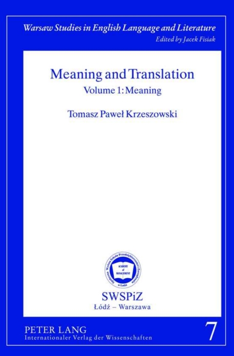 Cover image for book Meaning and Translation