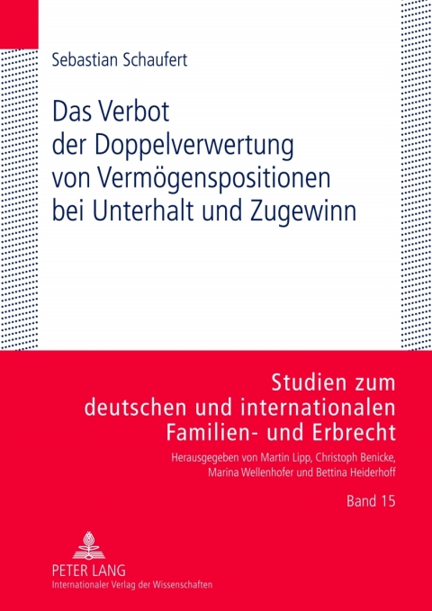 Cover image for book Das Verbot der Doppelverwertung von Vermoegenspositionen bei Unterhalt und Zugewinn