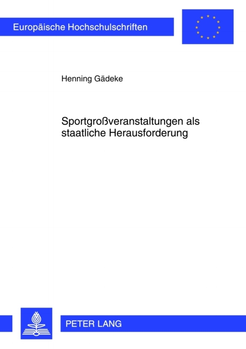 Cover image for book Sportgroßveranstaltungen als staatliche Herausforderung
