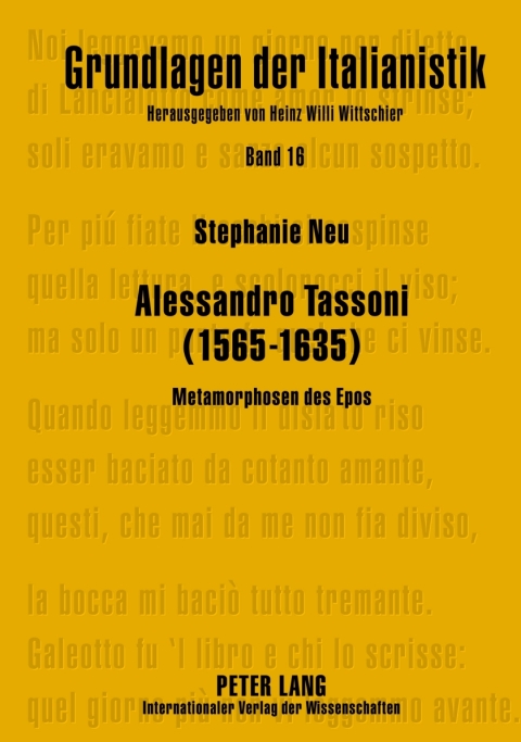 Cover image for book Alessandro Tassoni (1565-1635)