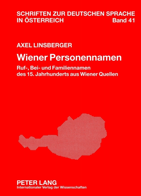 Cover image for book Wiener Personennamen