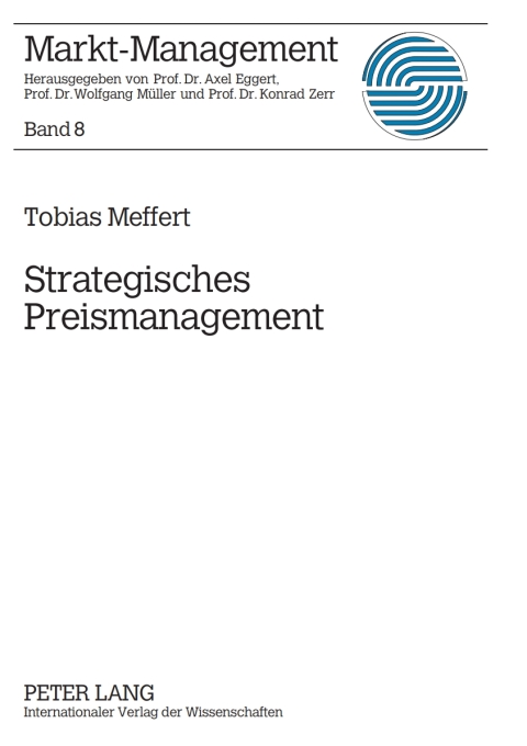 Cover image for book Strategisches Preismanagement