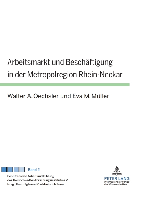 Cover image for book Arbeitsmarkt und Beschaeftigung in der Metropolregion Rhein-Neckar