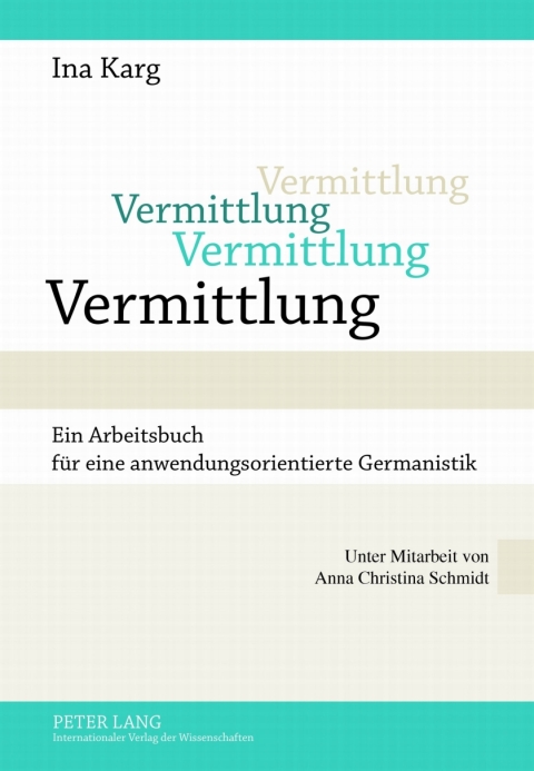 Cover image for book Vermittlung