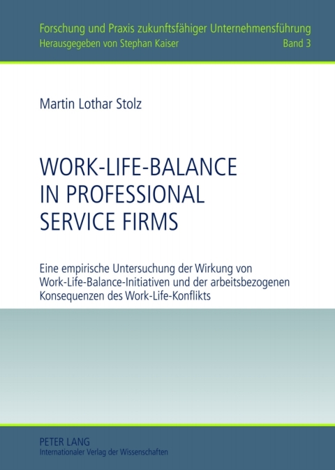 Cover image for book Work-Life-Balance in Professional Service Firms