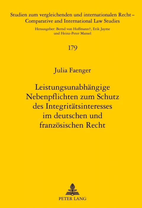 Cover image for book Leistungsunabhaengige Nebenpflichten zum Schutz des Integritaetsinteresses im deutschen und franzoesischen Recht