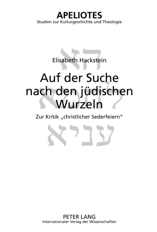 Auf der Suche nach den juedischen Wurzeln