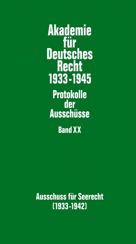 Ausschuss fuer Seerecht (1933-1942) 