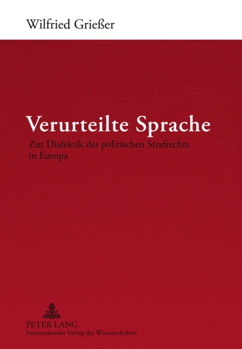 Cover image for book Verurteilte Sprache