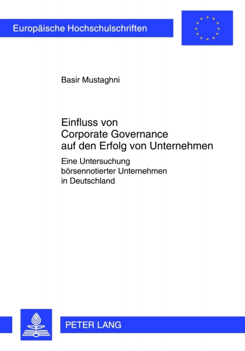 Cover image for book Einfluss von Corporate Governance auf den Erfolg von Unternehmen